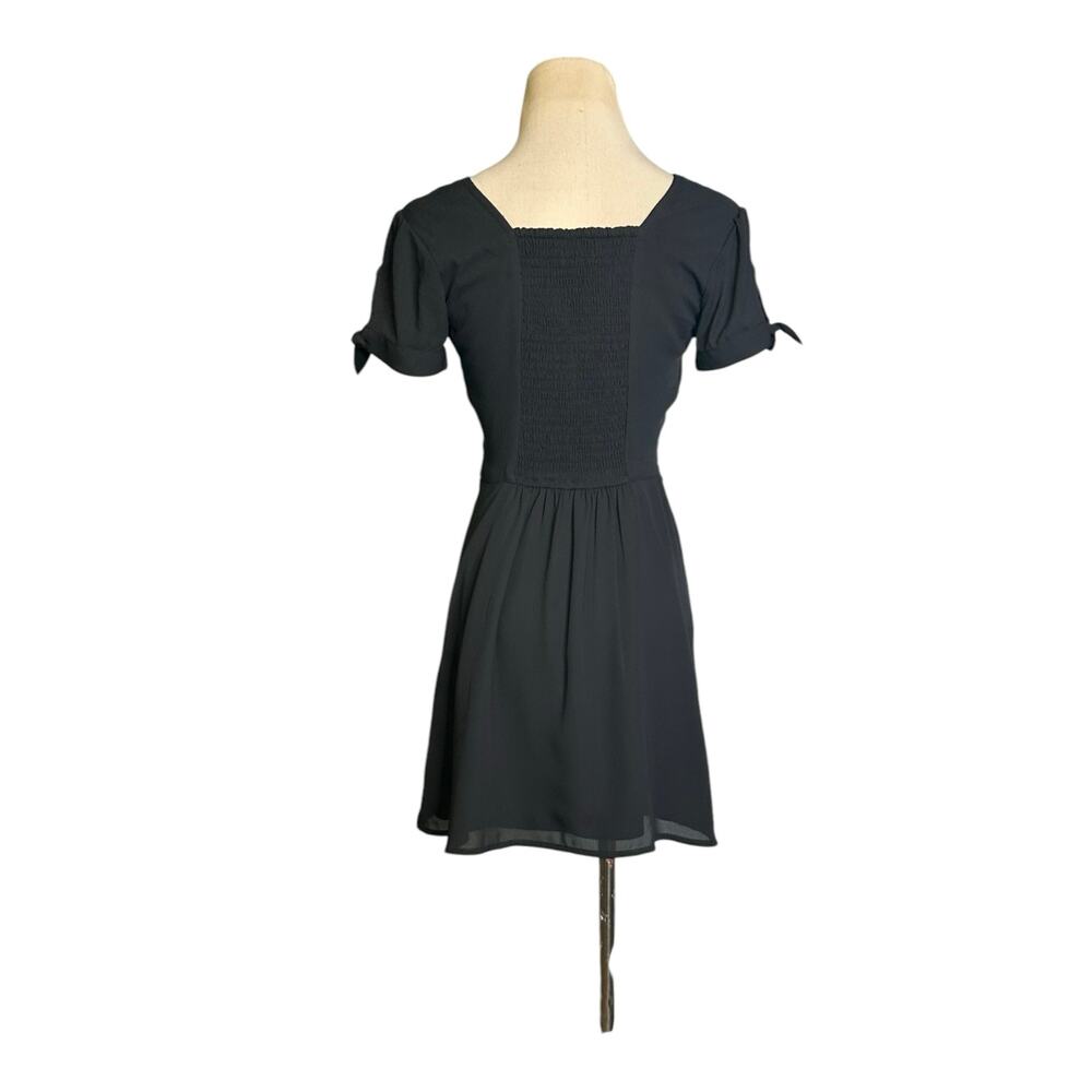 Abercrombie & Fitch black short sleeves A line mini skirt size XXS - Picture 8 of 15
